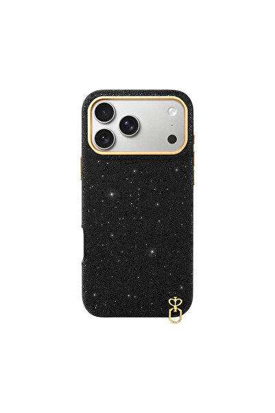 Pynana iPhone 17 Pro Max Uyumlu Kılıf Parlayan Simli Tasarım Diamond Sky Seri...