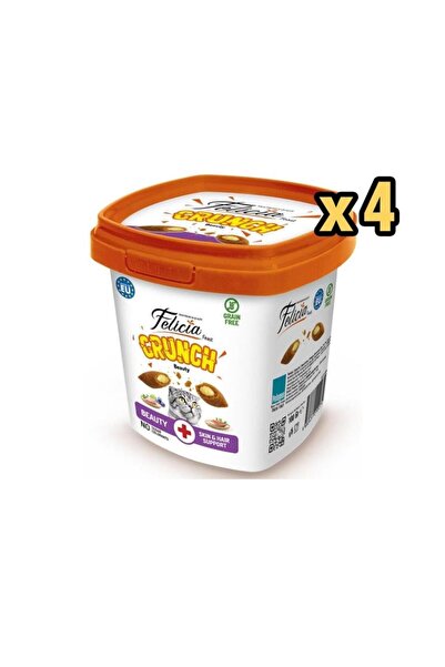 Felicia Beauty Crunch Tavuklu Somonlu Kedi Ödül Maması 100 gr x 4 Adet