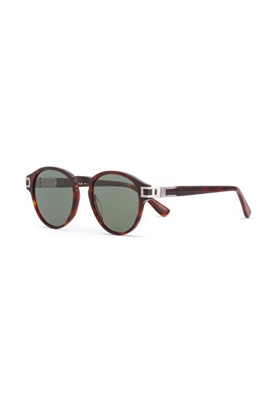 Blancia Bc 1301 C2 52 Women's Oval Gray Brown Bone Sunglasses