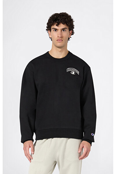 Champion State Of Play Crewneck Sweatshirt Siyah Erkek Sweatshirt - 221600-KK001