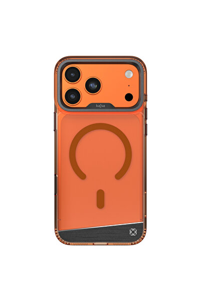 Kajsa iPhone 17 Pro Max Kılıf M-safeli Airbagli O-Ring Şeffaf Alüminyum Trans...