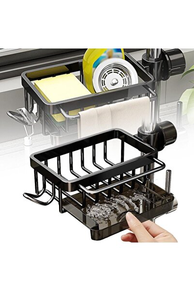 Arabest Kitchen Sink Faucet Organizer,Adjustable Detachable Sponge Holder for...