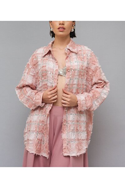 Rabiossa Women's Checked Stone Shirt