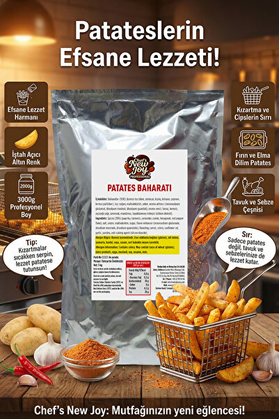 chef's new joy professional Patates Baharatı 3000 gr Potato Seasoning