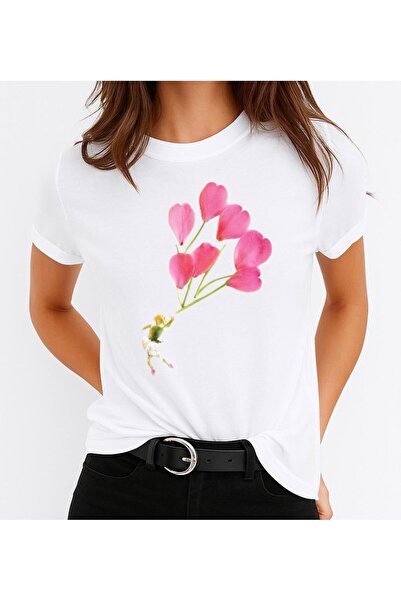 OEM Tricou de damă din bumbac 100% cu imprimeu floral