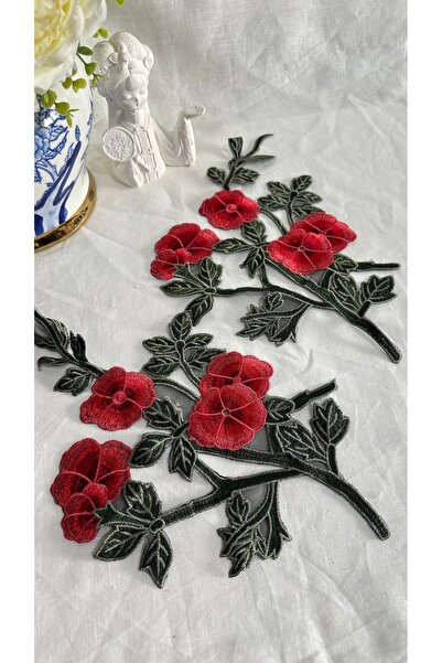 Hayalet kumaş Nakışlı büyük boy aplik