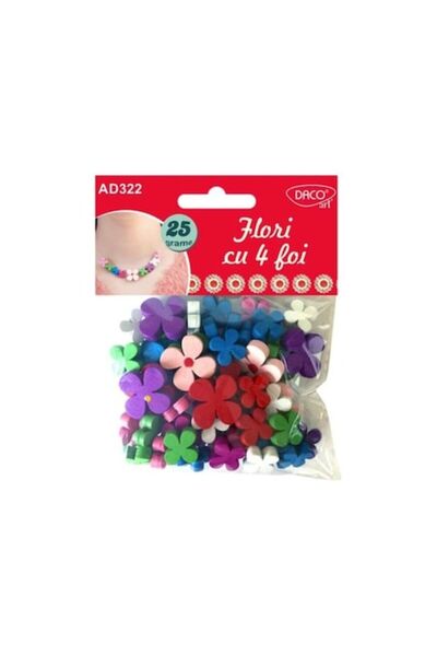 Daco Accesorii pentru artizanat - Flori cu 4 petale,