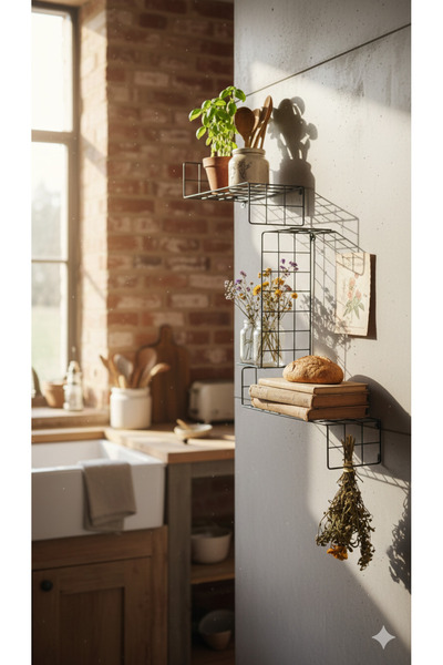 HomeSide Kitaplık/Duvar rafı/ Çiçeklik/ Fonksiyonel duvar rafı/ uçan raf