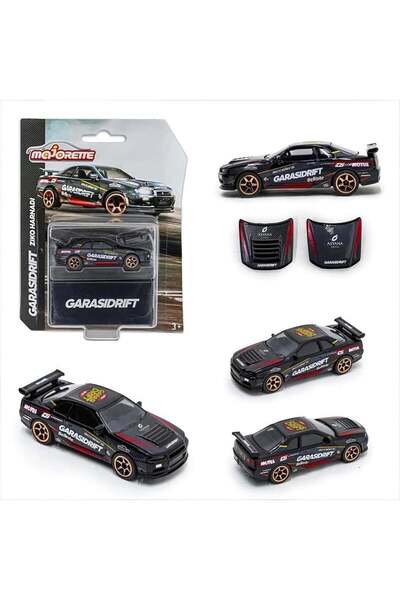 Majorette Nissan Skyline Gt-R (R34) Garagedrift 1:64