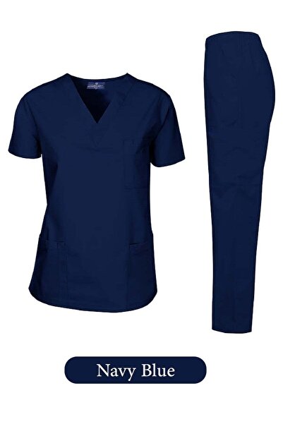 International Uniforms Scrubs Medical Uniform Unisex Top and Pants Navy Blue ...
