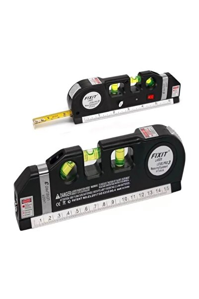 FIXIT Multifunctional Laser Level with Bubble and Tape Measure