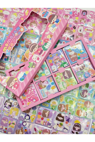 SC Sticker Collection Kawaii Holografik Parıltı Kız Dünyası 8 Bölüm 200 Yapra...