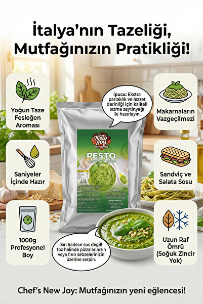 chef's new joy professional Pesto Makarna Sosu Toz 1000 gr
