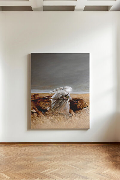 Kanvaspera Hz. Ali - Kanvas Tablo - Zülfikar ve Aslan Temalı, Dini Duvar Deko...