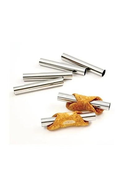 melt pastry & kitchen Cannoli Kurabiye Kalıbı 6'lı Paket Uzunluk:12cm