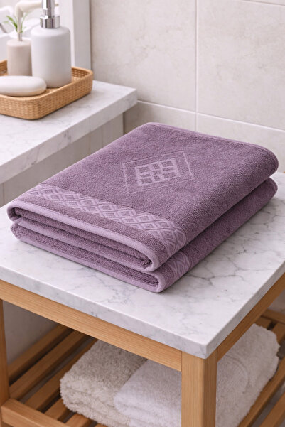 LUNGA VİTA Eponj 100% памук 70x140 жакардова хавлия 450 г със самонанесени мо...