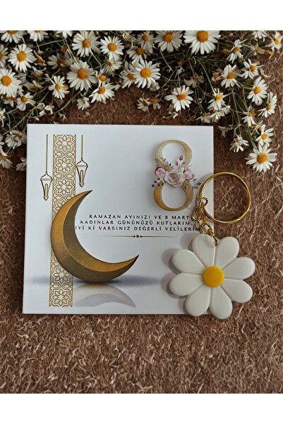 HEN GSM 10 Pieces of Daisy Keychain Ramadan March 8 Women's Day