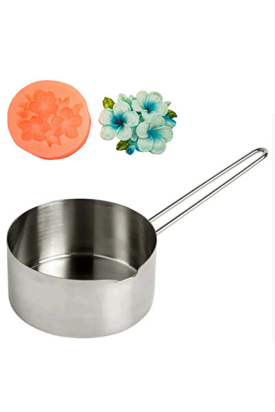 adin tasarım مجموعة صنع الشموع على شكل زهرة، وعاء صهر الشموع سعة 750 مل، قالب...