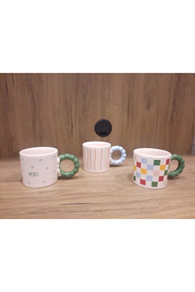 Keramika Mug 3-Piece 8 cm 260 ml Patterned