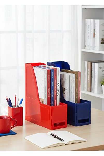 Ops مجموعة من حاويتين بلاستيكية قابلة للفك مقاس A4 لتنظيم وتخزين الملفات والم...