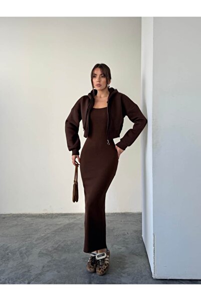 mydukkan.co Zippered Sweat Dress Set