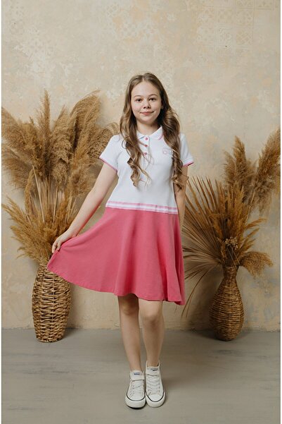 Bumbăcel Cotton polo dress for little girls