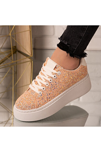 Sofia Store Women's sneakers made of eco-leather with sequins Hailey