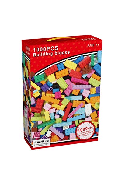 Toy Комплект от 1000 цветни строителни блокчета