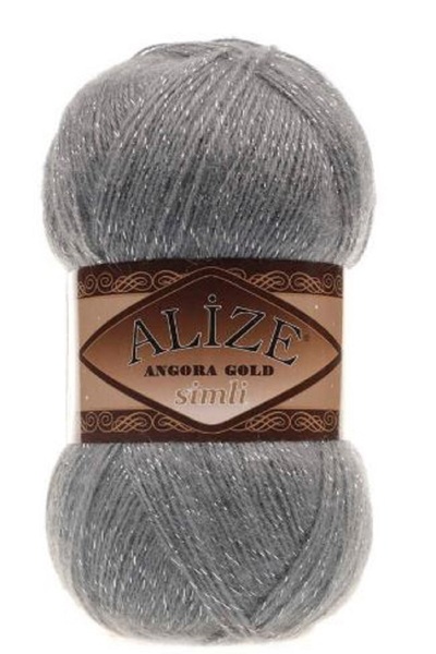 Alize Angora Gold Silvery Gray 5 Pieces Collar: 87