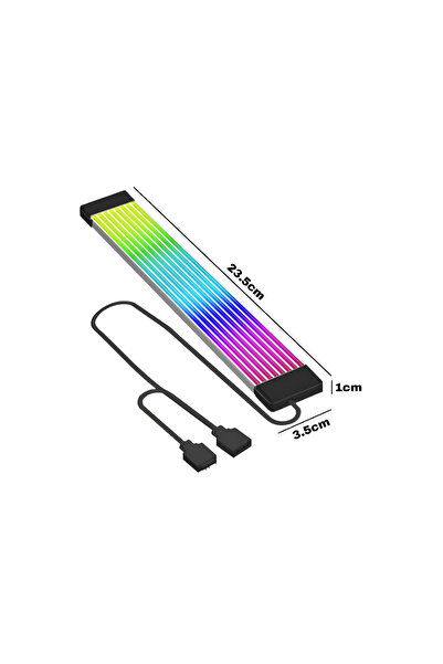 Exem Shop ARGB Ekran Kartı Kablo Kılıfı Siyah (5V 3-Pin)