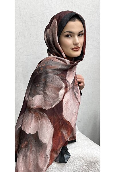 Sal Desenli Pamuk bambu kraş şal