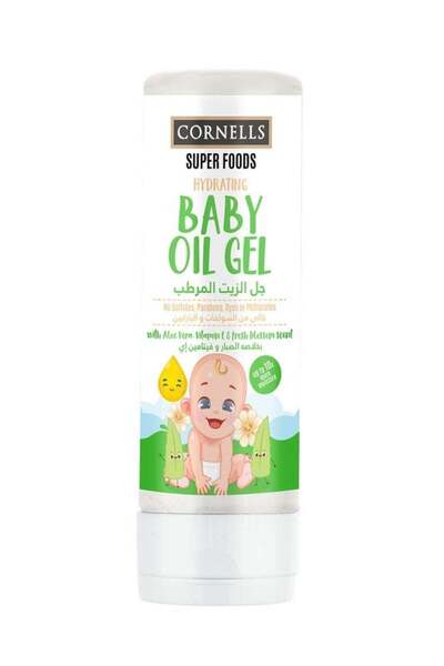 Cornells جل زيت الأطفال المرطب من سوبر فودز، خالٍ من الكبريتات والبارابين وال...