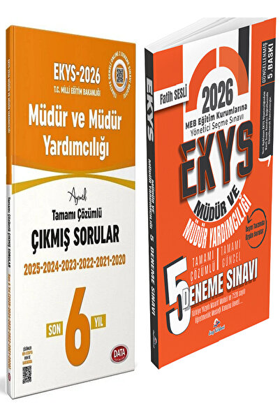 Data Yayınları Data 2026 MEB EKYS Müdür ve Yardımcılığı Çıkmış Sorular Son 6 ...