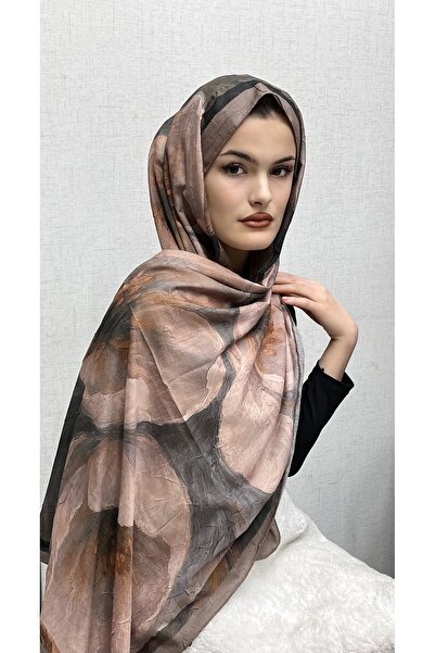 Sal Desenli Pamukuk bambu kraş şal