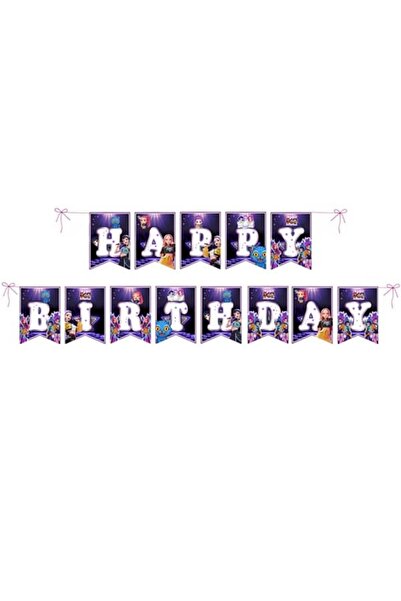 parti show K-POP Demon Hunters Doğum Günü Banner 17*170 cm
