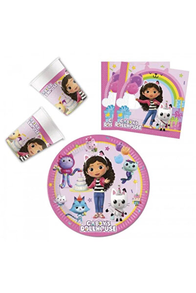 Dreamworks Gabby's Dollhouse, Gabi's Dollhouse Party Set 36 pcs with 20 cm Pl...