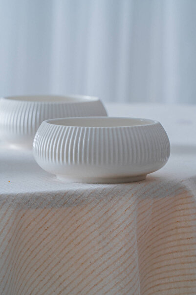 ACAR Bianco Perla Porselen Yuvarlak Kase - 11 cm