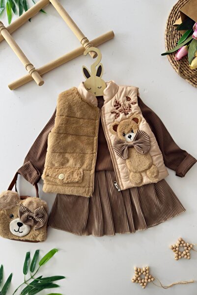 Minigimin Cicileri My Little One's Cicileri 4-Piece Set with Plush Teddy Bear...