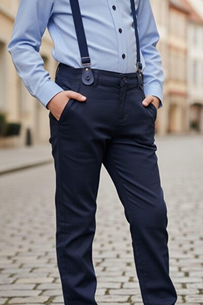 Pina Kids Boy's Bow Tie and Suspender Double Set