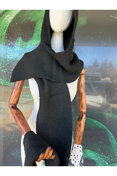 YENGEÇ Black Color Scarf Balaclava