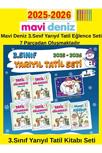 Ens Yayıncılık Mavi Deniz Yayıncılık 2025-2026 3.Sınıf Yarıyıl Tatil Eğlence ...