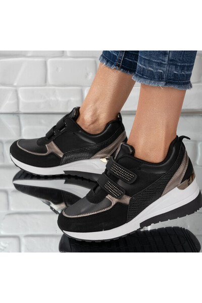 Sofia Store Sneakersi dama din piele ecologica cu scai Alexandra