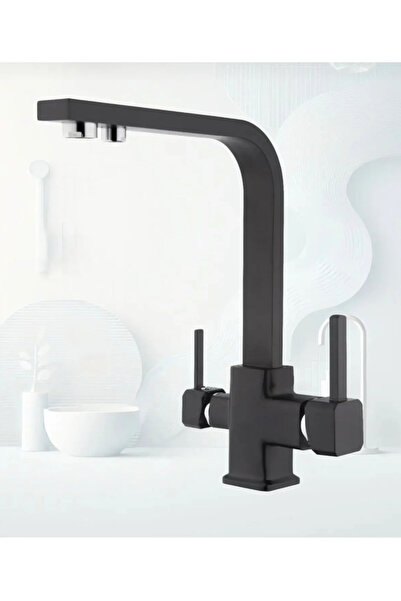 ELMİNA ARMATUR siyah kare arıtmalı batarya kare döner borulu