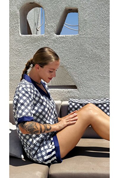 Marielouhome Satin Short Sleeve Pajama Set (with Bag Gift)