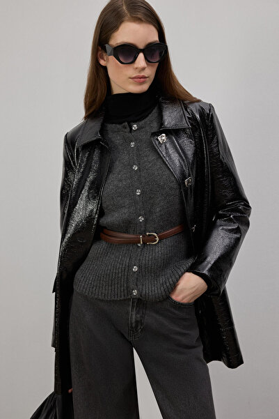 Touché Privé Belted Buttoned Cardigan