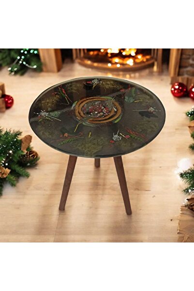 küçük ev dekorasyon Epoksi sehpa