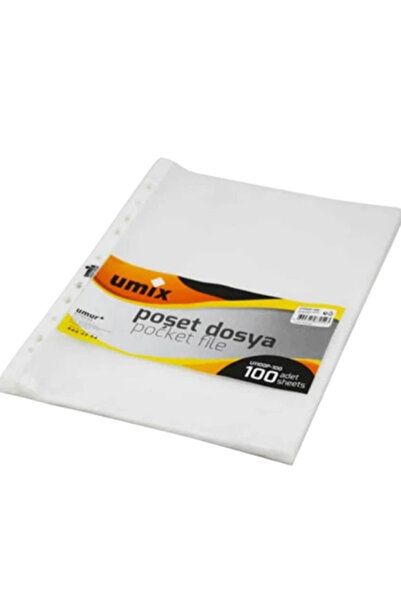 Umix 100-штучний пакет для документів | Прозорий файл для документів формату А4