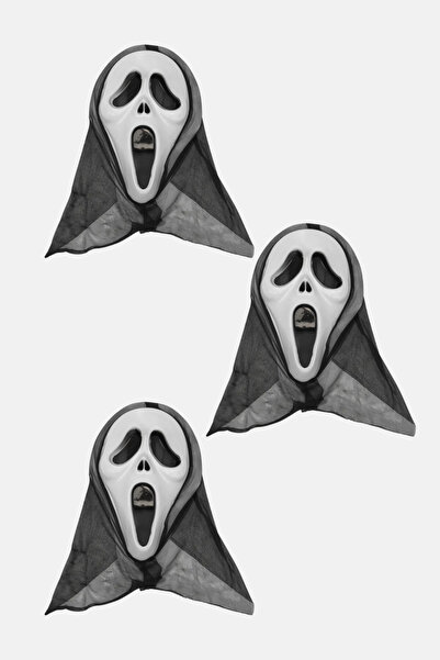 ReilaParty 3 Adet Astarlı Çığlık Maskesi Scream - Hayalet Yüz Ghostface Klasi...