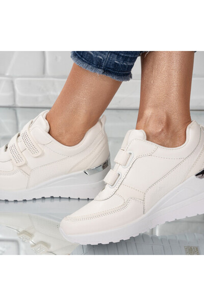 Sofia Store Sneakersi dama din piele ecologica cu scai Alexandra