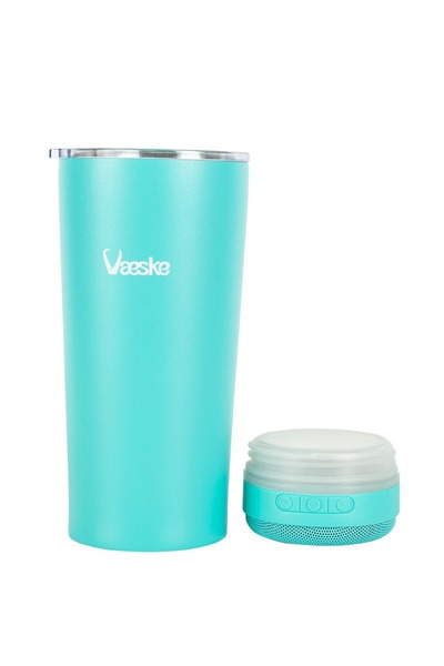VAESKE 500 ML ÇELİK TERMOS BLUETOOTH HOPARLÖR YEŞİL